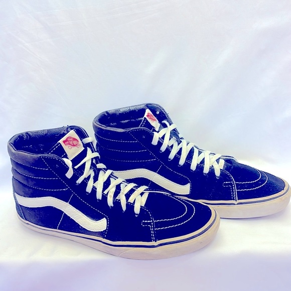 Pre-Owned  Gently Worn Vans Skateboard Hi Shoe Black Men Size 10 - Picture 3 of 9